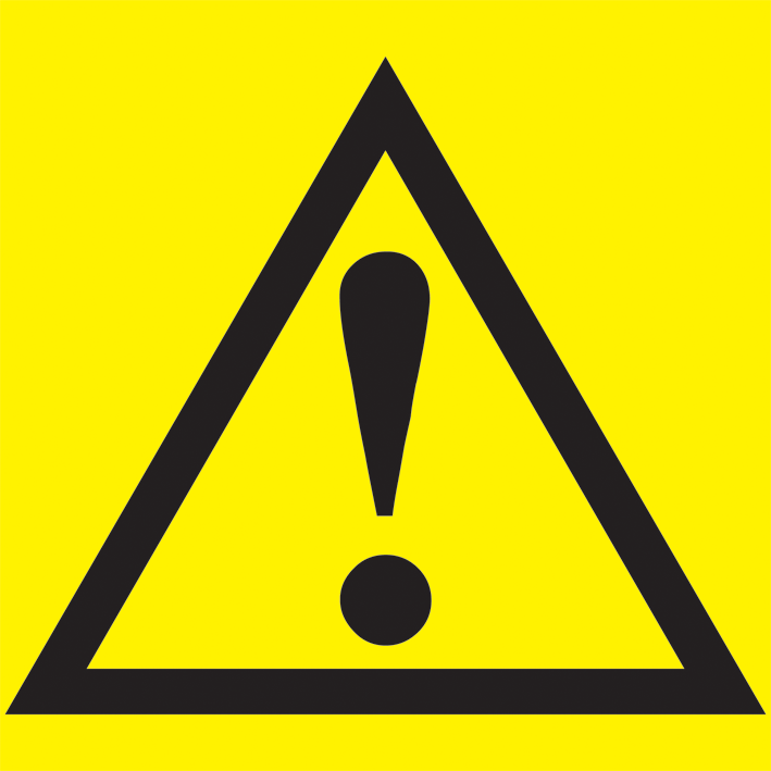 Самоклеящаяся этикетка 150х150мм "Внимание опасность" IEK YPC20-VNOPS-2-010