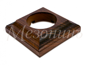 Рамка одноместная "Престиж" темный дуб, для наружного и внутреннего монтажа, ТМ "МезонинЪ" GE70706-2 GE70706-26