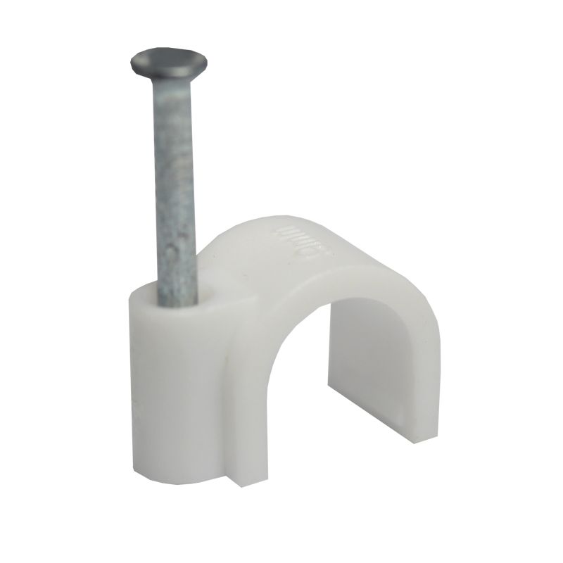 Крепеж кабеля круглый 9мм, белый (20 шт/уп) REXANT 07-4009-20