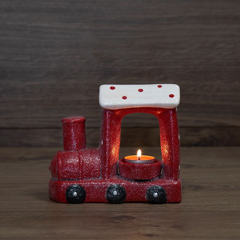 Керамический подсвечник Паровоз 17,1х7,1х14,7 см 501-070