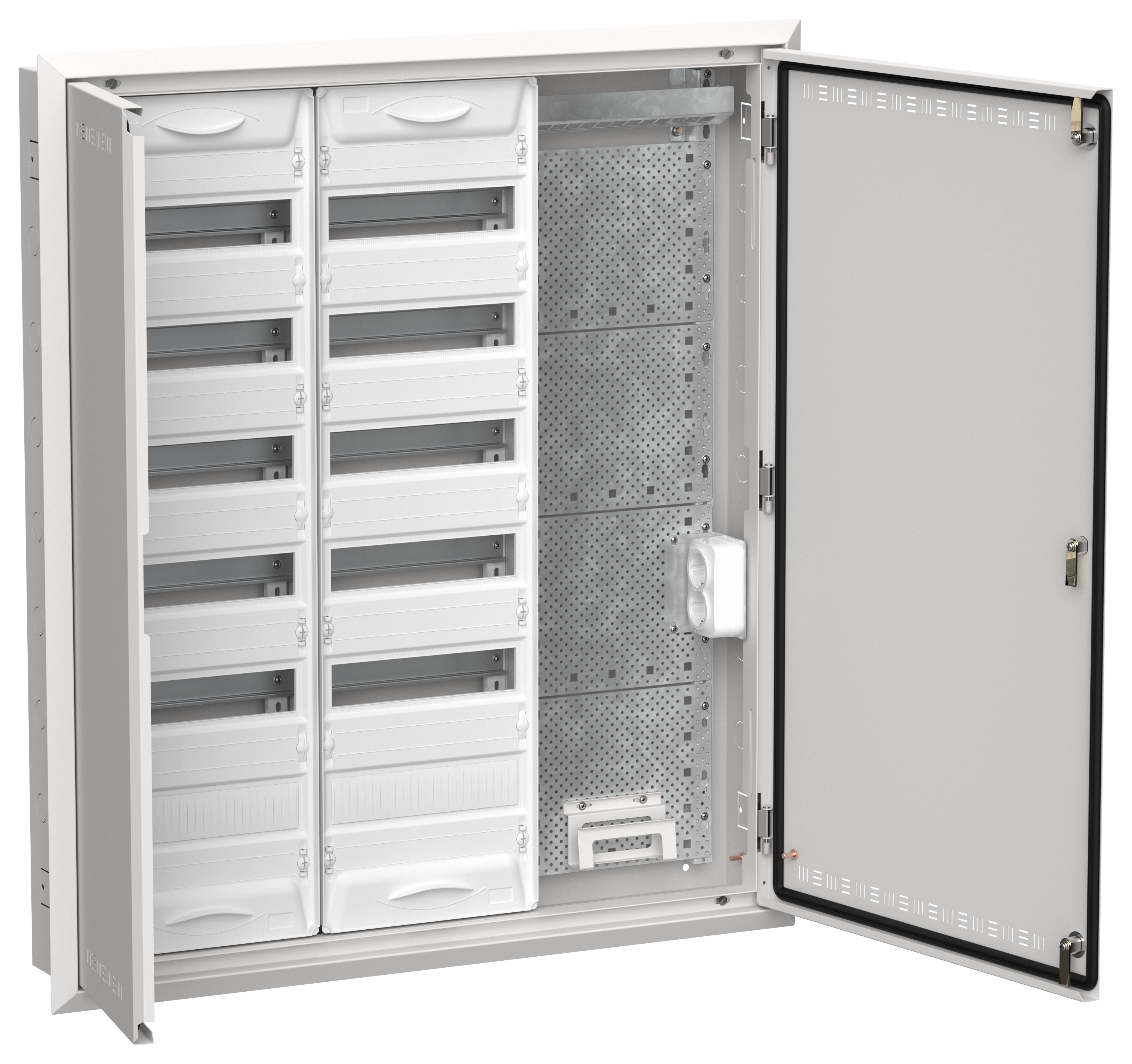 TITAN 5 Корпус комбинированный ЩРв-144 (3х72) 1005х885х130мм IP30 белый IEK TI5-51-V-3X072-30