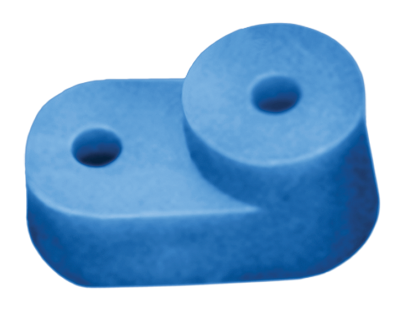 Угловой изолятор для "О" шины синий IEK YIS32