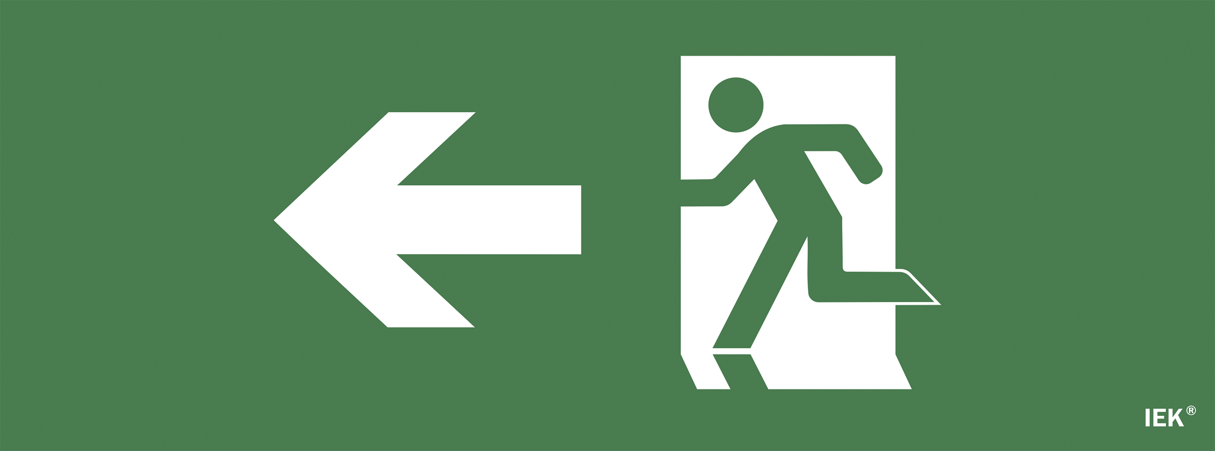 Этикетка самоклеящаяся 350х130мм "Фигура/стрелка влево" IEK LPC10-1-35-13-FNAL