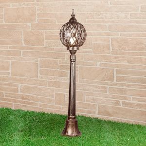 Светильник уличный на столбе IP44 Sirius F черное золото Elektrostandard a026100