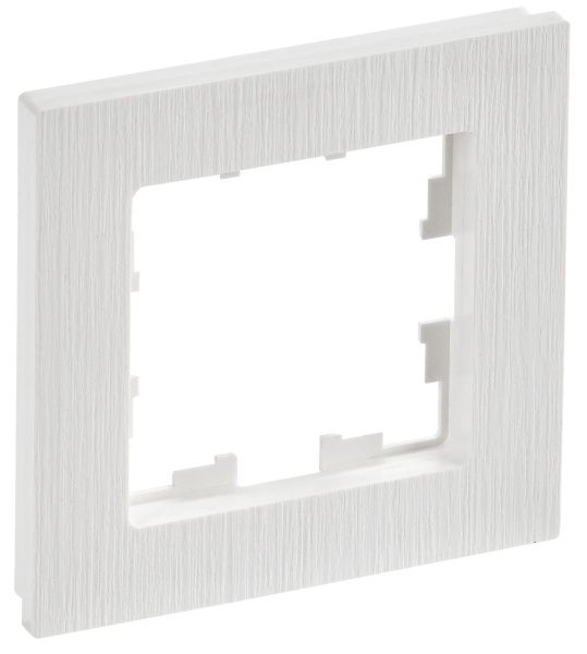 BRITE Рамка 1-местная РУ-1-Бр белый рифленый IEK BR-M12-51-K01