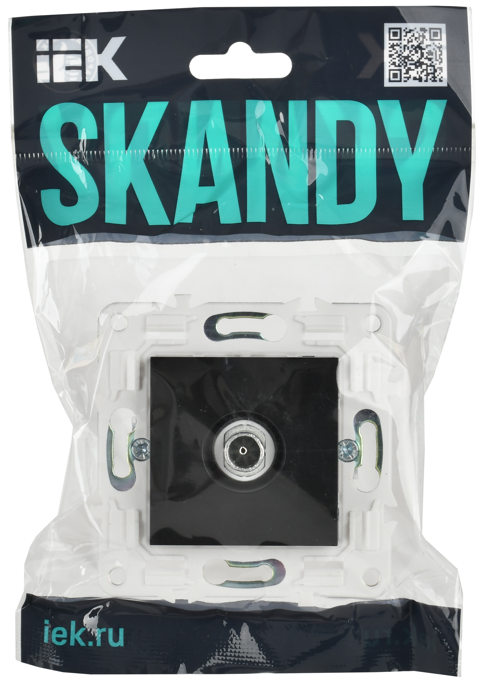 SKANDY Розетка TV оконечная SK-A12Bl черный IEK - Фото 2
