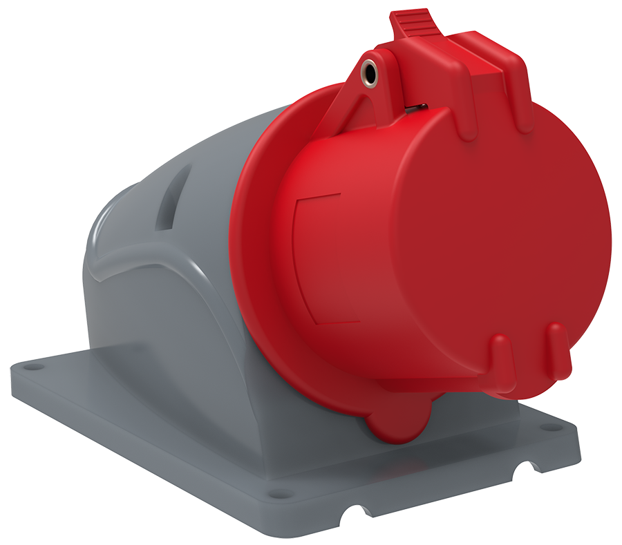 MAGNUM Розетка стационарная ССИ-114 16А-6ч/380-415В 3P+PE IP44 IEK