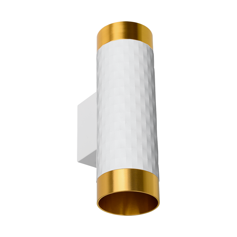 Накладной светильник WOLTA WSL-GU10/W10WG IP20 под лампу GU10 Белый/золото CELLA D55x170 1/30 - Фото 5