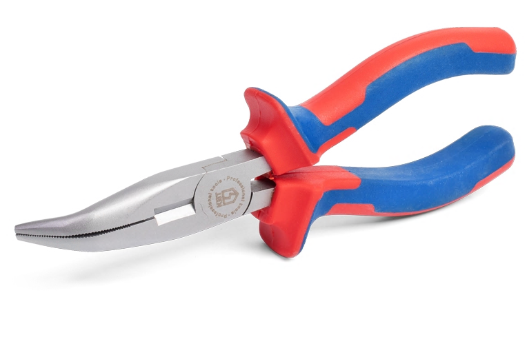 Длинногубцы изогнутые "Мастер" 160 мм, 77424 