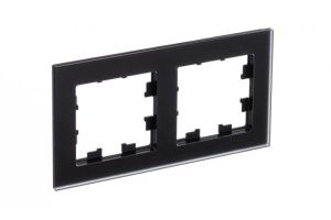 Рамка 2-м AtlasDesign Nature матов. стекло черн. SE ATN331002 1307998