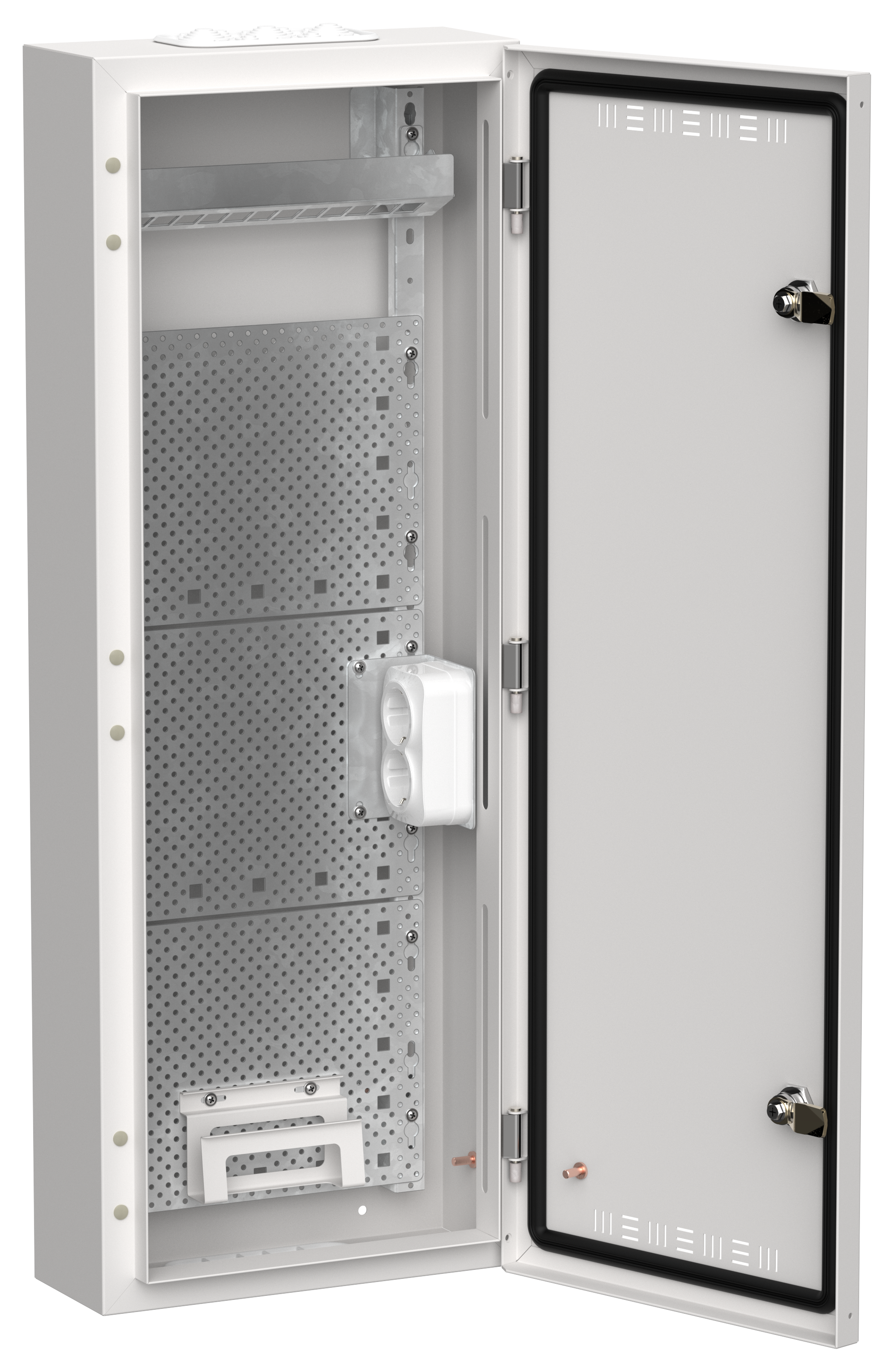 TITAN 5 Корпус мультимедиа ЩРн-60 (1х60) 835х310х140мм IP30 белый IEK TI5-51-N-060-30