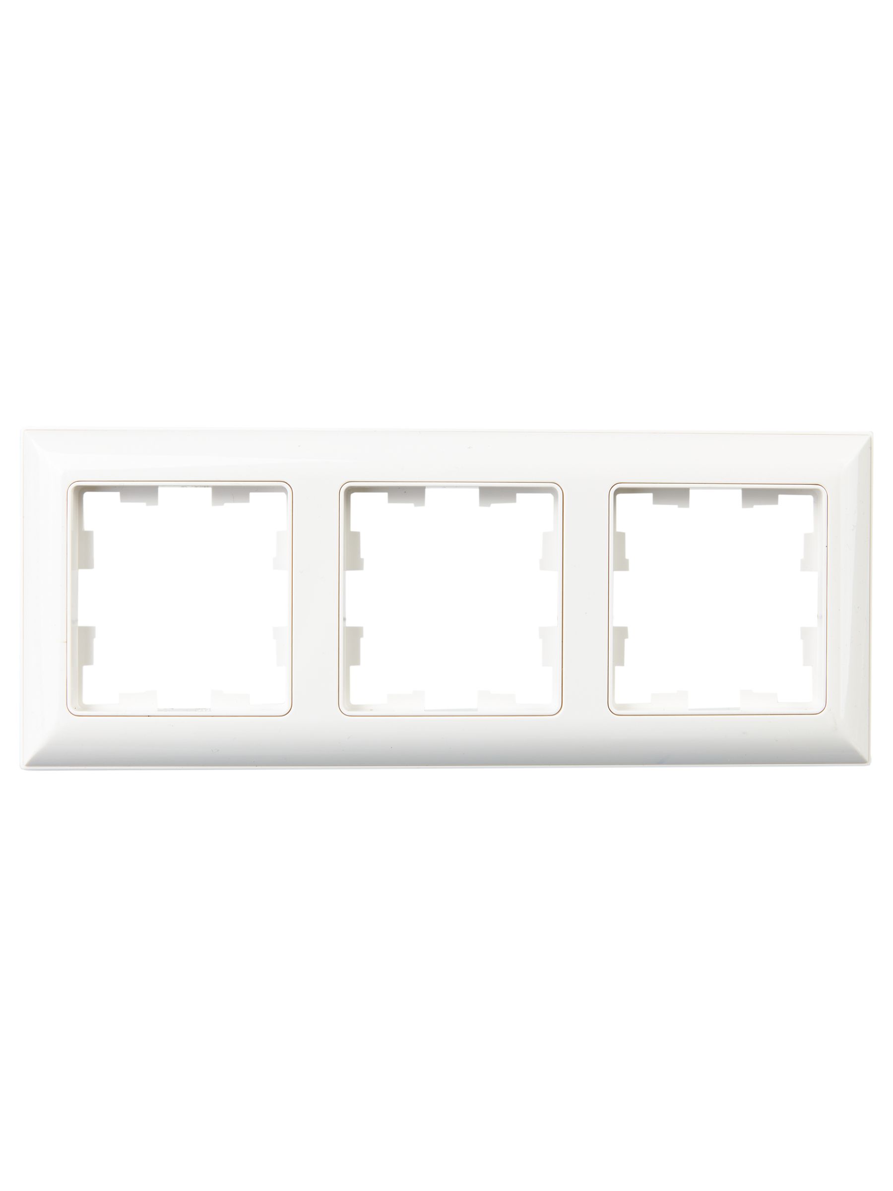 BRITE Рамка 3-местная РУ-3-Бр белый/белый IEK - Фото 4