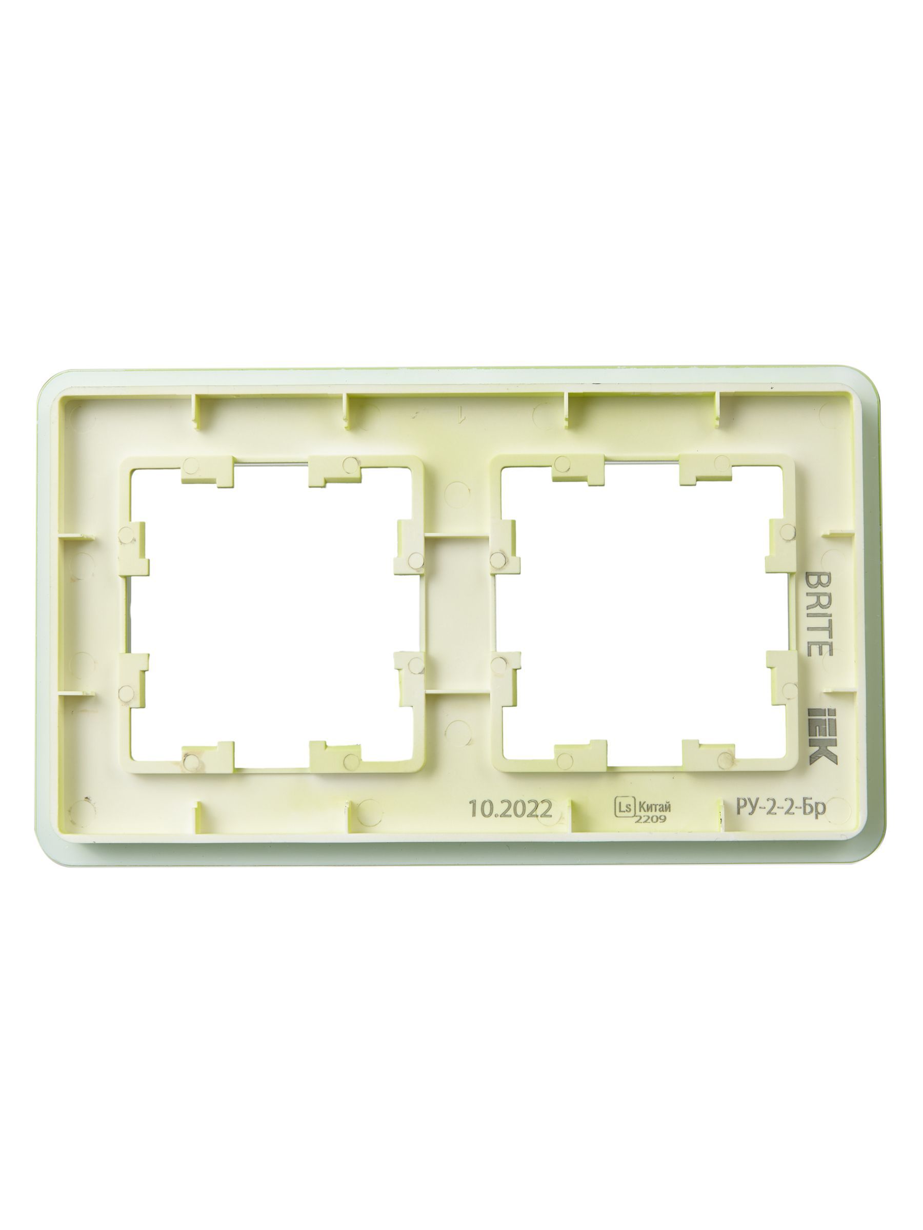 BRITE Рамка 2-местная РУ-2-2-Бр стекло эко грин RE IEK - Фото 7