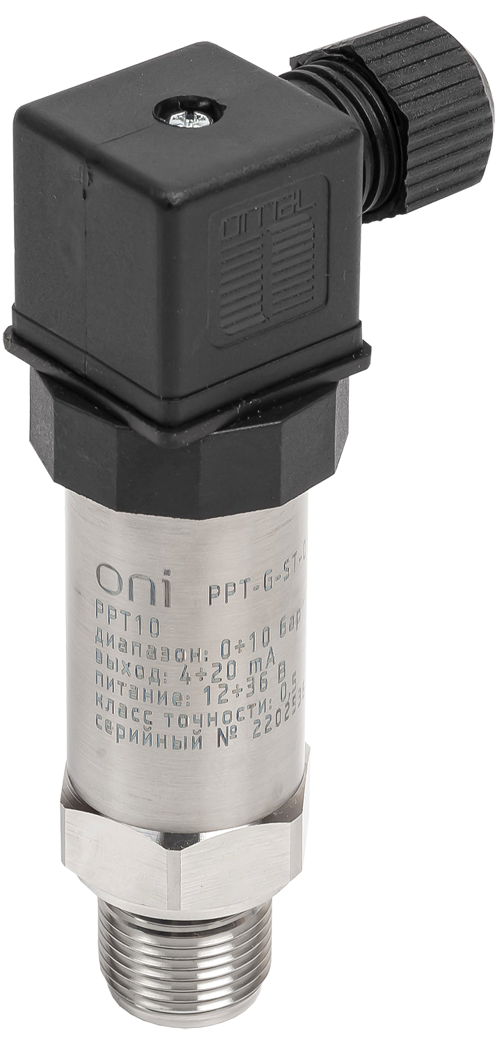 Преобразователь избыточного давления PPT10 0,5% 0-10Бар 4-20мА M20 DIN43650 ONI PPT-G-ST-010-4-20-3-2