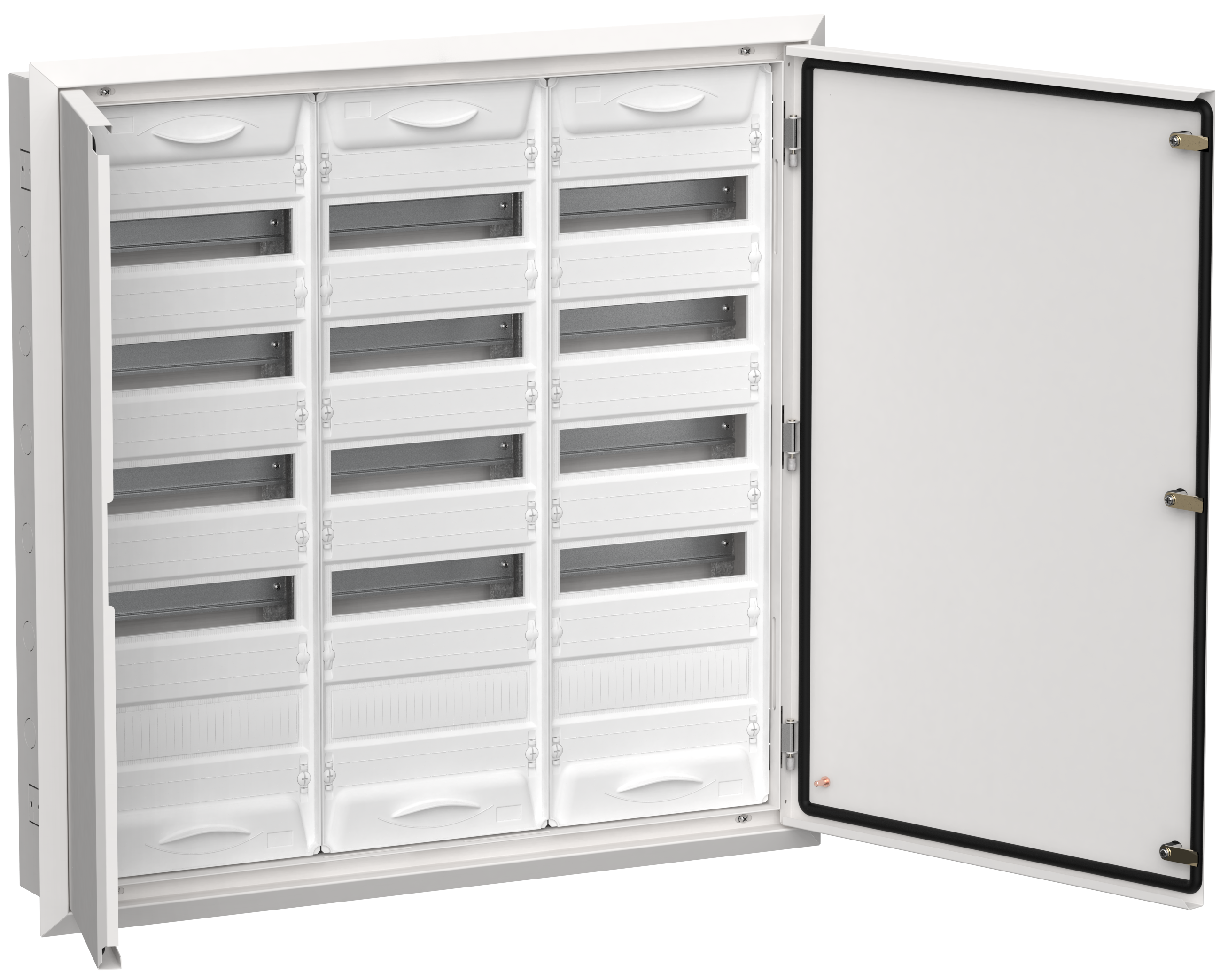 TITAN 5 Корпус металлический ЩРв-180 (3х60) 880х885х130мм IP31 белый (две двери) IEK