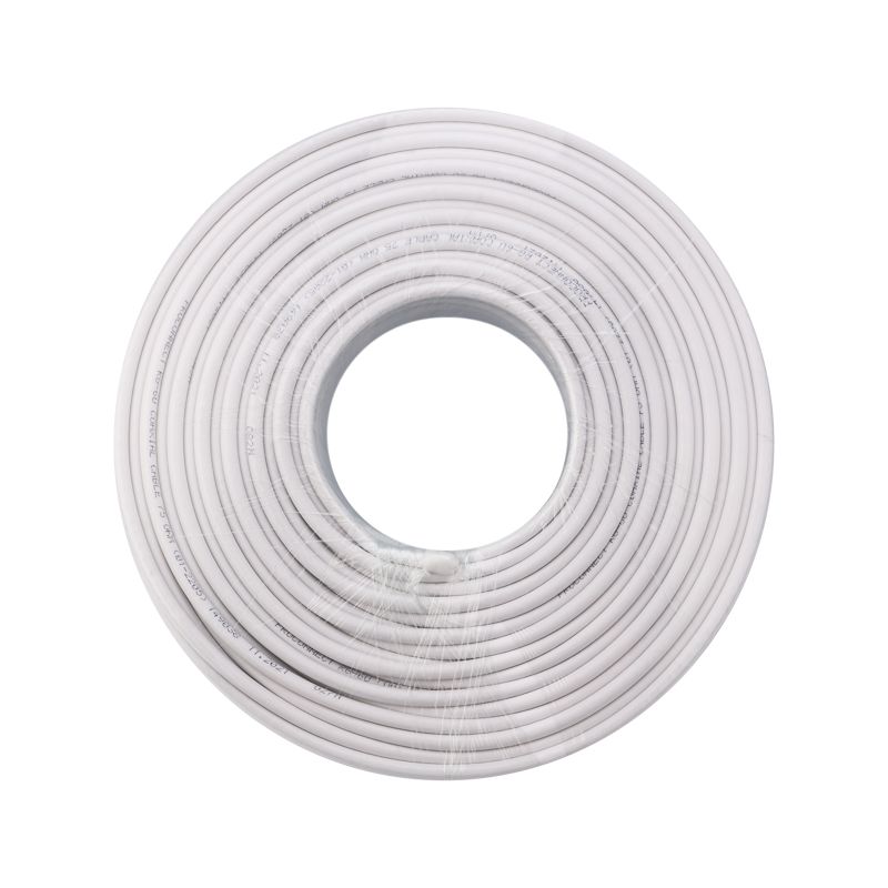 Кабель коаксиальный RG-6U, 75Ом, CCS/Al/Al, 48%, 100м, INDOOR, белый PROconnect - Фото 4