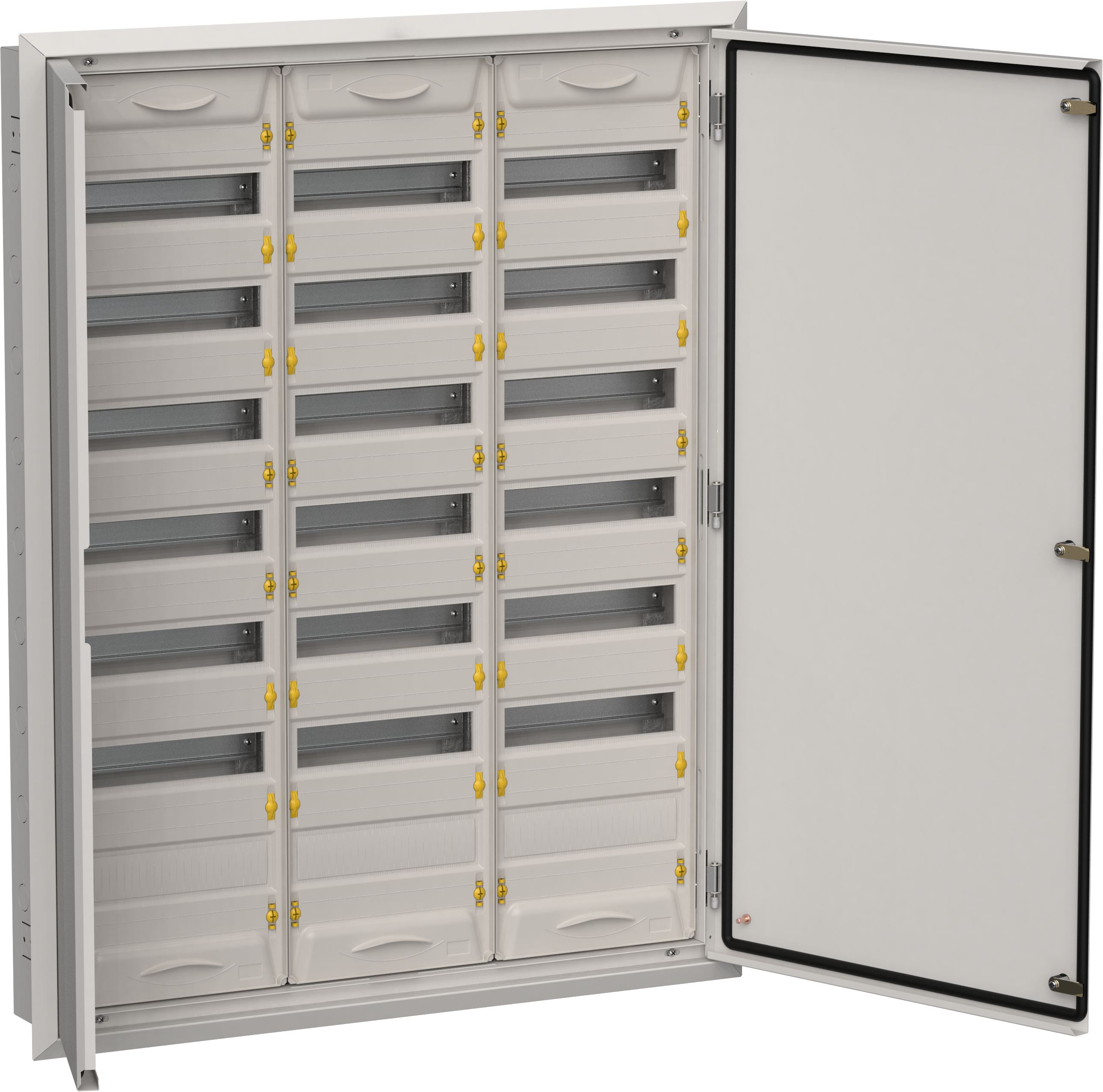 TITAN 5 Корпус металлический ЩРв-252 (3х84) 1130х885х130мм IP31 серый (две двери) IEK TI5-50-V-3X084-31-7035