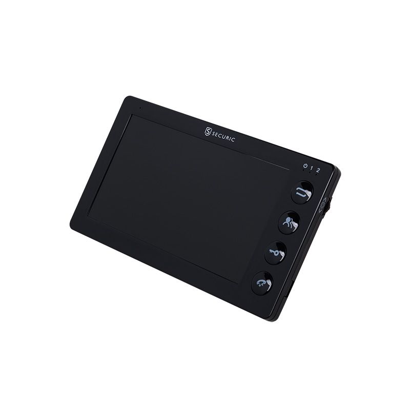 Цветной монитор  видеодомофона 7" формата AHD, с детектором движения, функцией фото- и видеозаписи. Цвет черный (модель AC-335) 45-0335