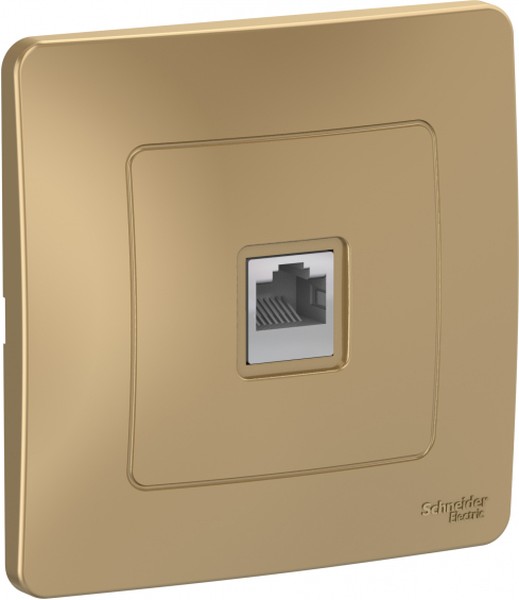 Розетка компьютерная 1-м СП Blanca RJ45 кат.5E титан SE BLNIS045004 - Фото 3