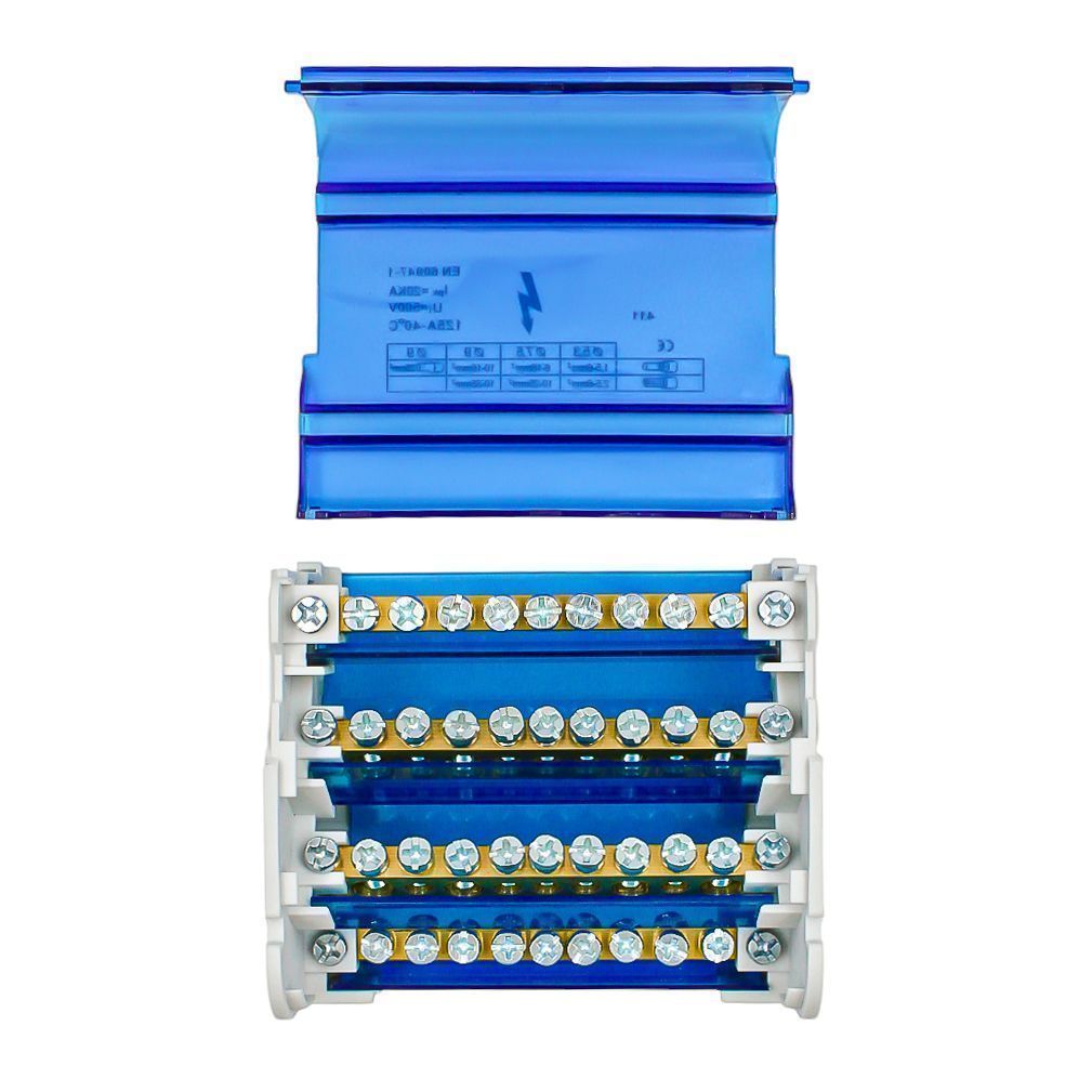 Шины на DIN-рейку в корпусе (кросс-модуль) 4х11 3L+PEN - Фото 5