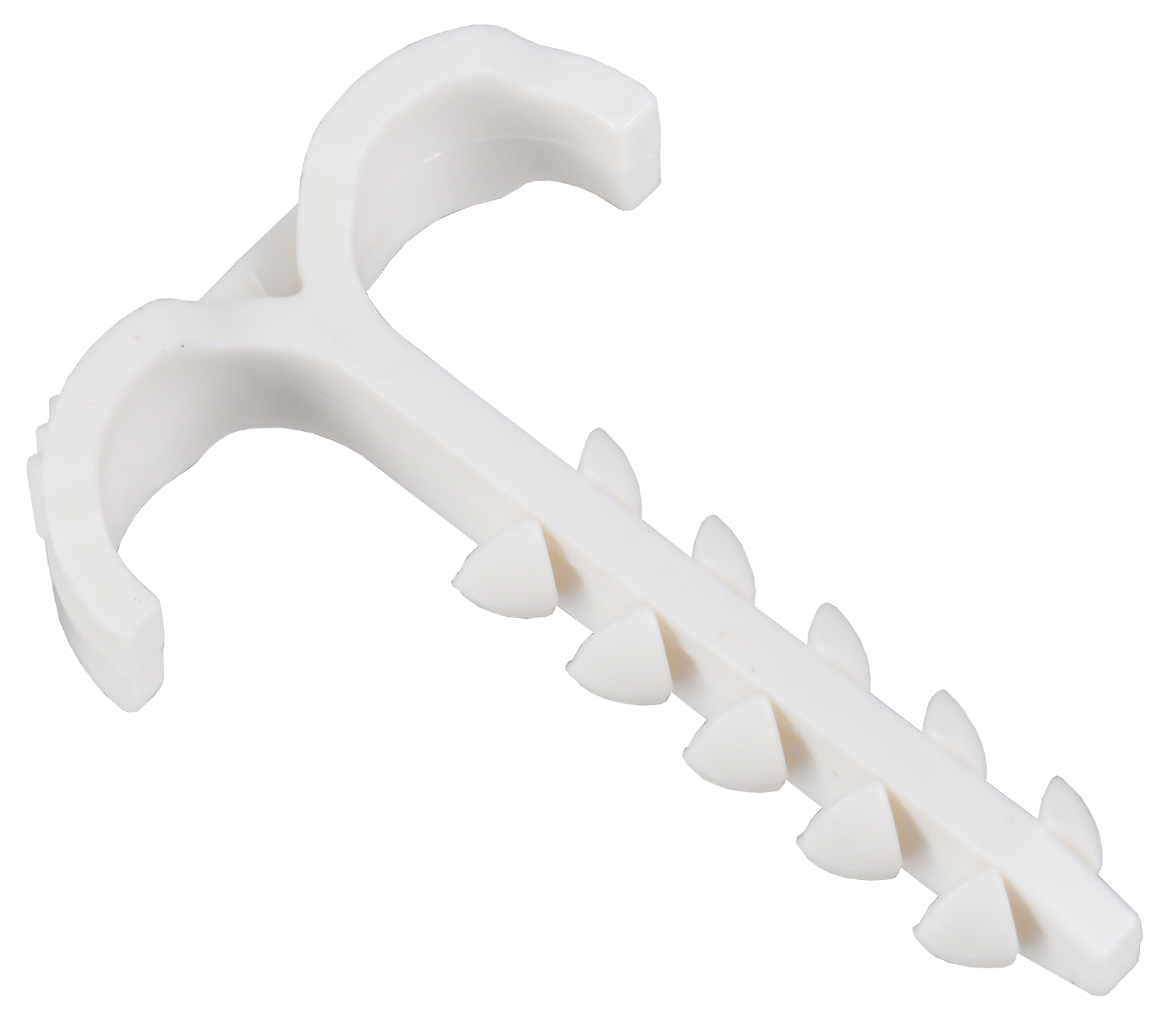 Дюбель-хомут Т-образный 4-12мм нейлон белый (25шт/упак) IEK UDH11-04-12-025-K01