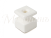 Изолятор фарфоровый квадратный для монтажа витой электропроводки, размеры: 20х20х25мм, цвет - белый, GE80025-01