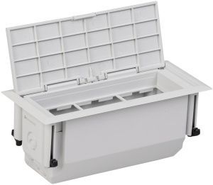 PRIMER Лючок напольный ONFLOOR на 6 модулей mini L IEK KNU-06-PCL