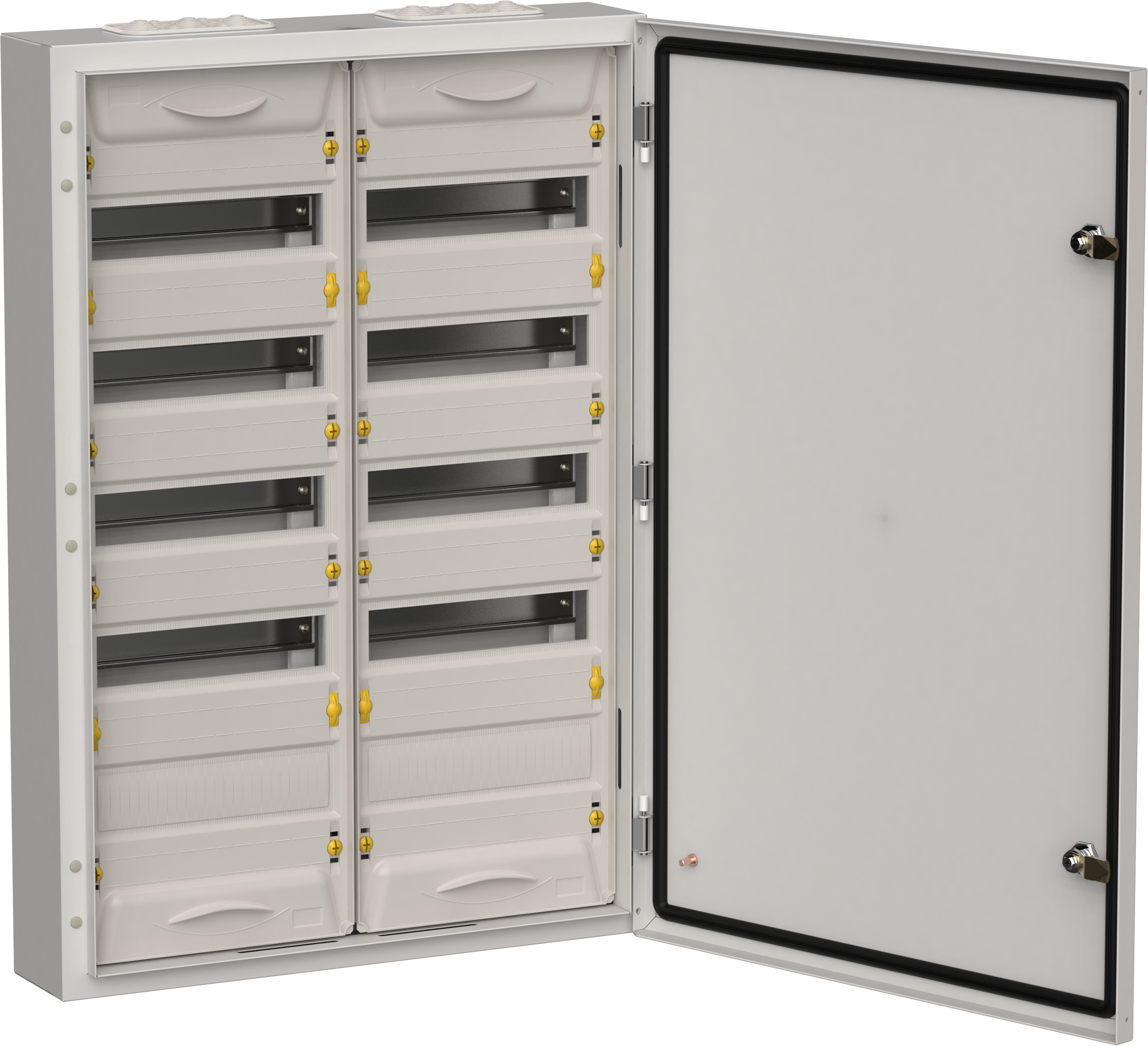 TITAN 5 Корпус металлический ЩРн-120 (2х60) 835х570х140мм IP54 серый (одна дверь) IEK
