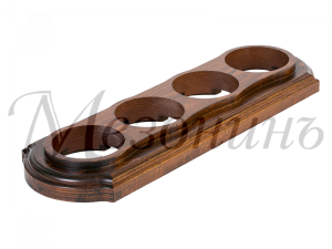 Рамка  четырехместная "Элегант" , цвет - темный дуб, ТМ "МезонинЪ" GE70704-26 GE70704-26