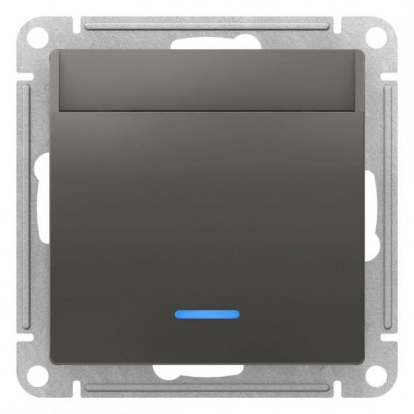 Выключатель карточный СП AtlasDesign 10А IP20 без задержки времени механизм сталь SE ATN000967