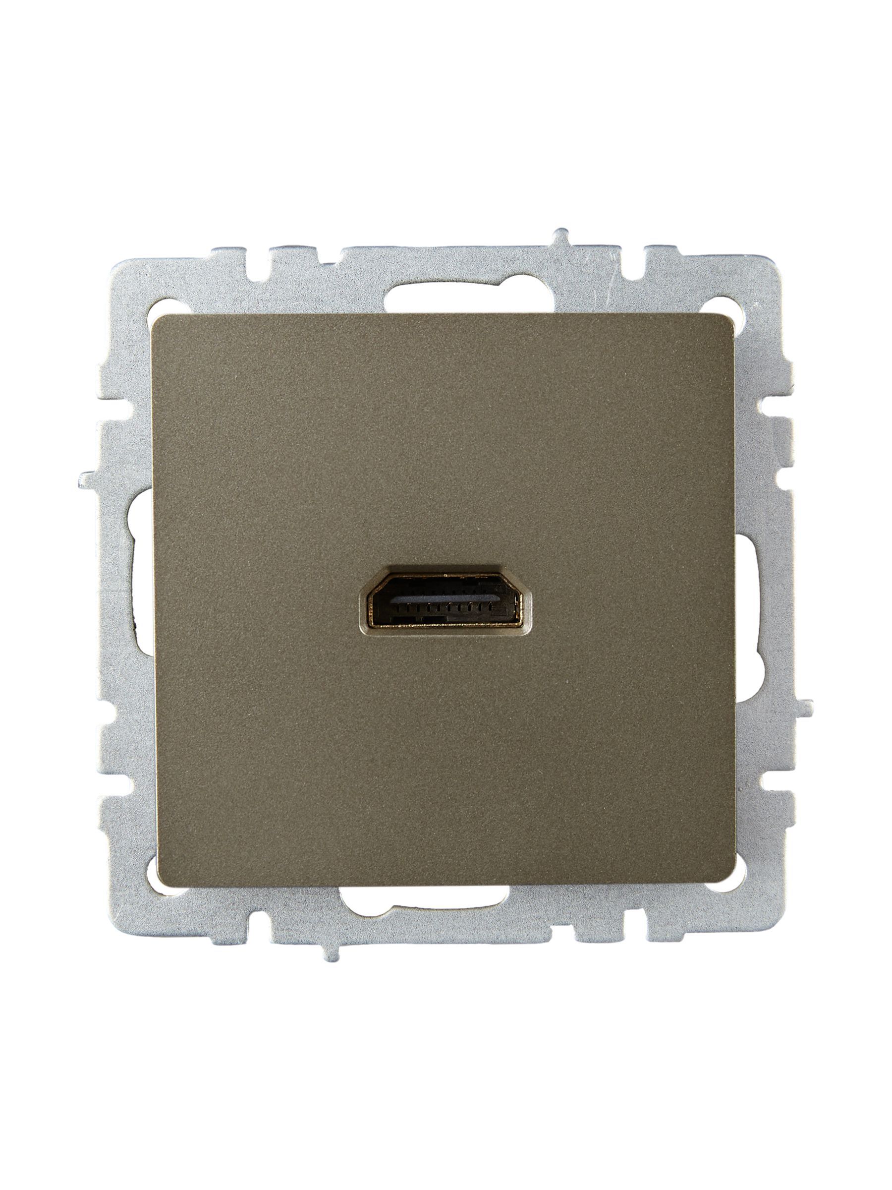 BRITE Розетка HDMI РHDMI-0-БрШ шампань IEK - Фото 7