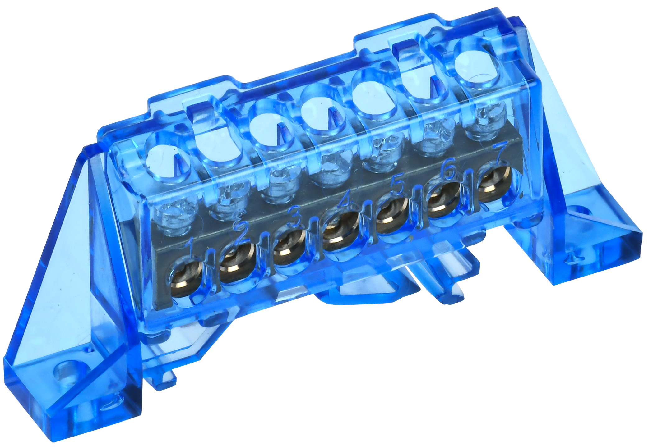 TEKFOR Шина N "ноль" в комбинированном DIN-изоляторе "Стойка" 6х9-7-С IEK TF-NN10-07-DP-K07