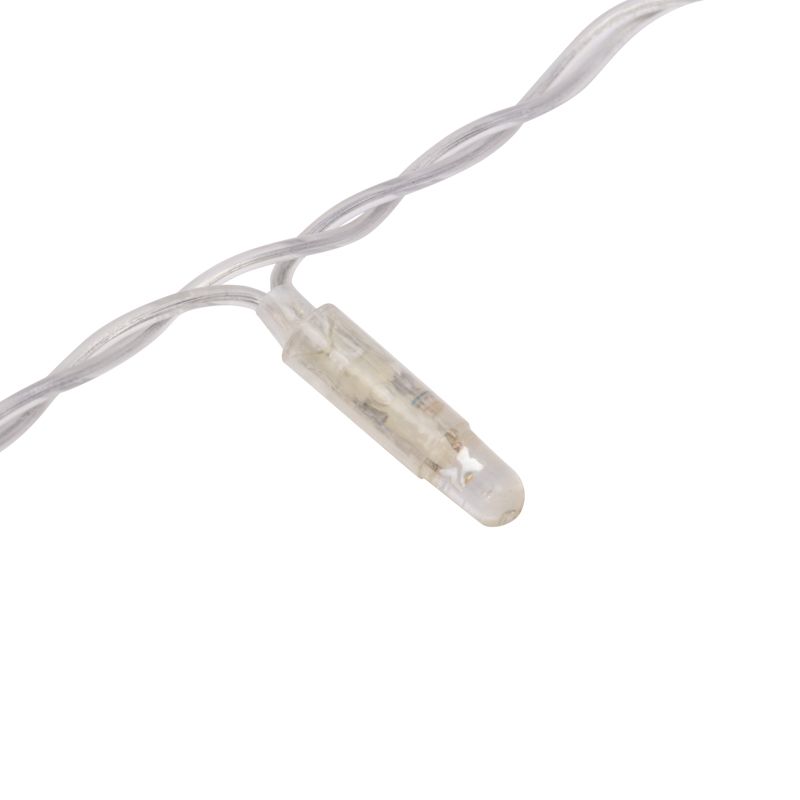 Гирлянда светодиодная Занавес 2х3м 600 LED БЕЛЫЙ прозрачный ПВХ IP65 постоянное свечение 230В нужен блок 303-500-1 NEON-NIGHT - Фото 5