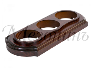 Рамка  трехместная "Элегант" , цвет - красное дерево, ТМ "МезонинЪ" GE70723-27 GE70723-27