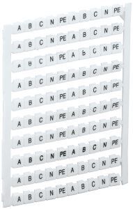 Маркеры для КВИ-4/16мм2 с символами "A, B, C, N, PE" IEK YZN30M-004-K00-A