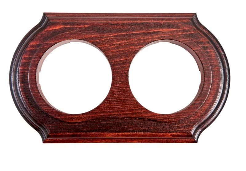 Рамка  двухместная "Элегант" , цвет - красное дерево, ТМ "МезонинЪ" GE70722-27 - Фото 2