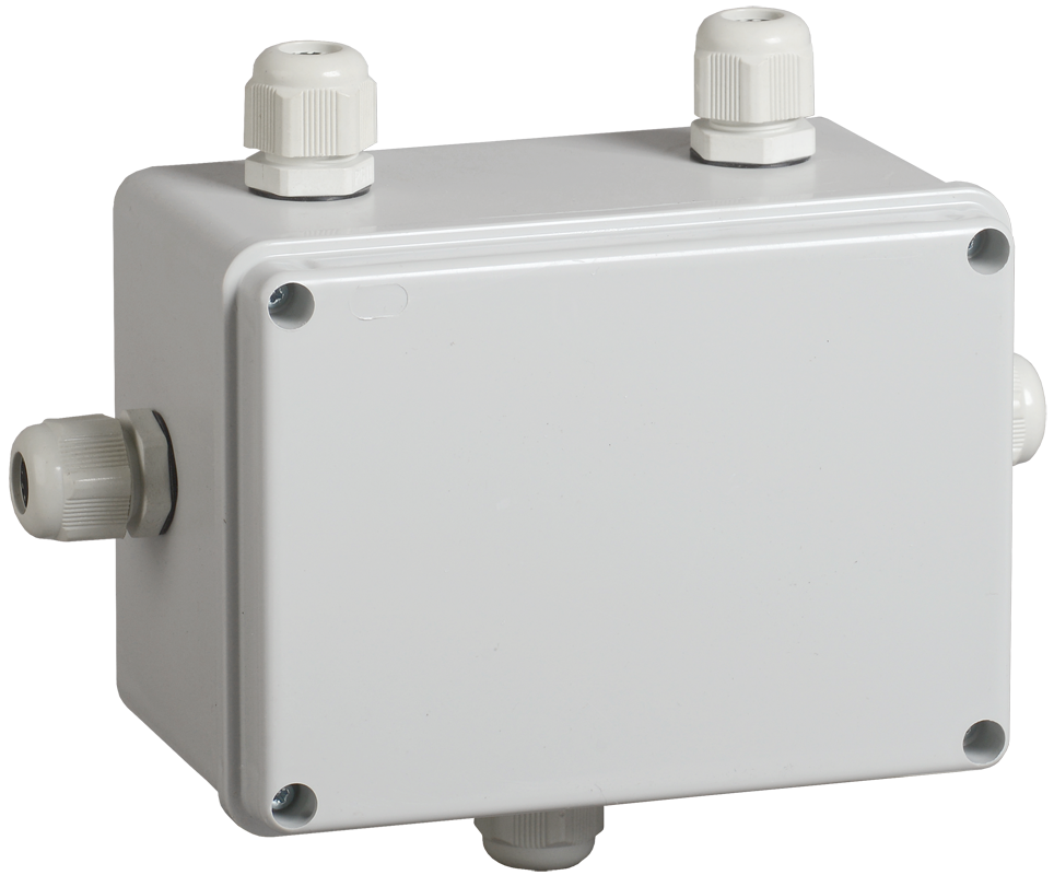Коробка распаячная КМ41331 для открытой проводки безгалогенная (HF) 150х110х85мм IP55 5 гермовводов PG11 серая IEK UKO10-150-110-085-K51-55