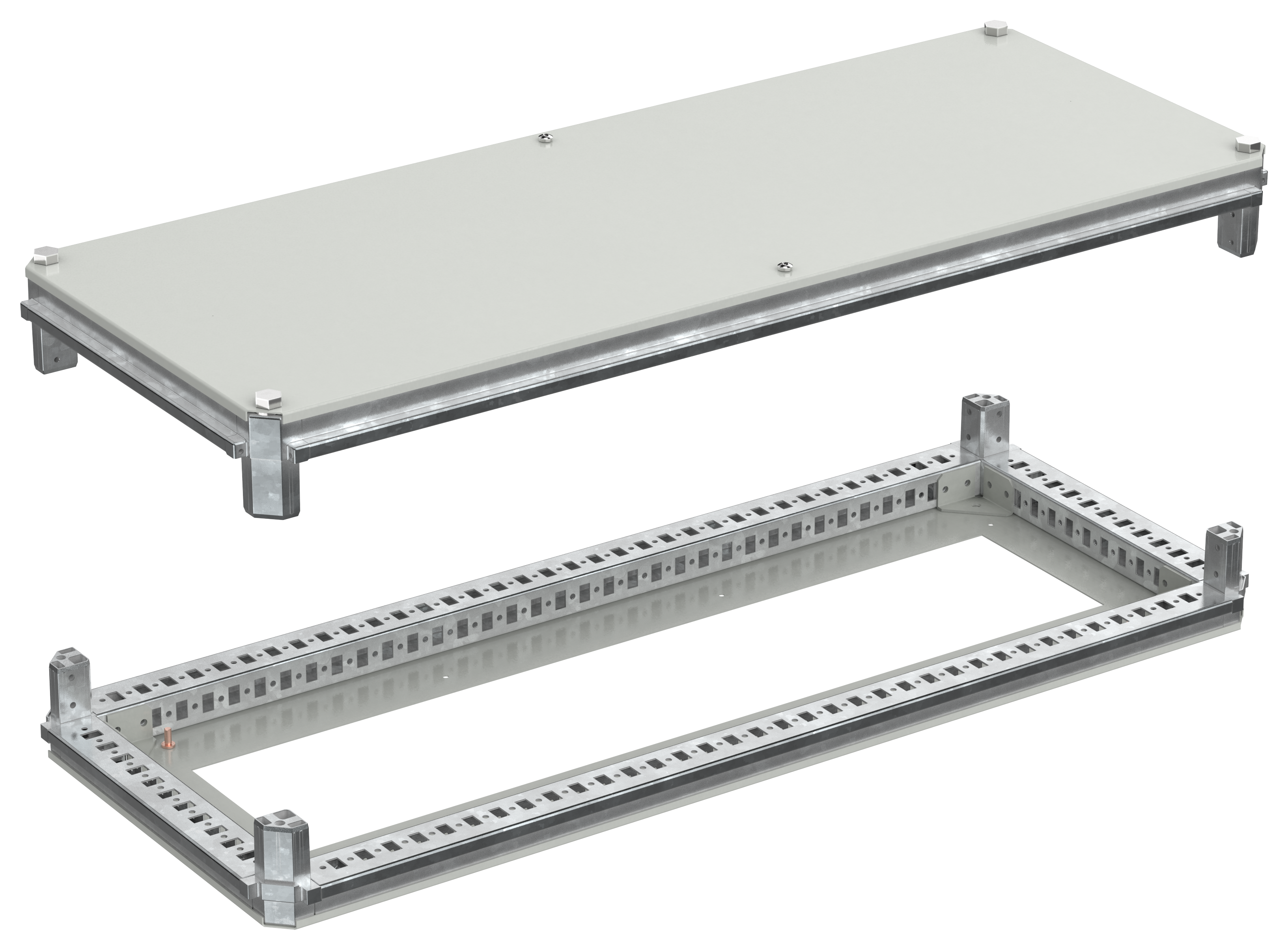 FORMAT Крыша и основание (под фланец) 400х1000мм IEK FO-00-KOF-040-100