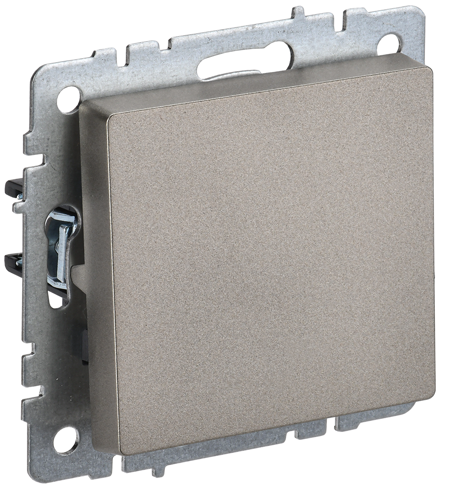 BRITE Выключатель 1-клавишный 10А ВС10-1-0-БрШ шампань IEK BR-V10-0-10-K37