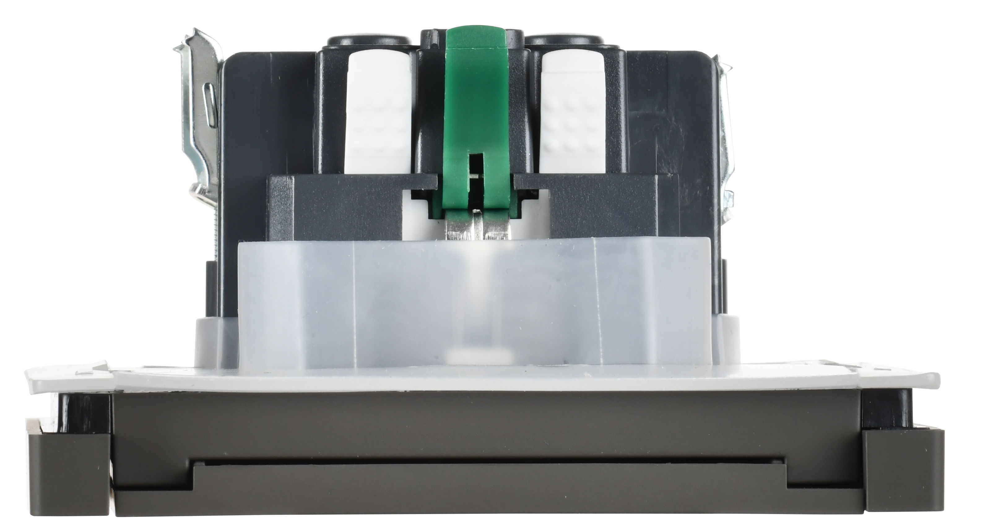 FORTE&PIANO Розетка 1-местная с заземлением с защитными шторками и крышкой безвинтовое крепление 16А IP44 FP319 серый IEK - Фото 3