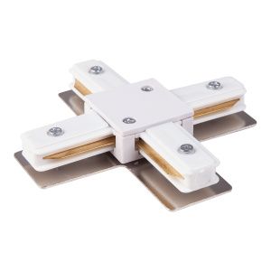 Коннектор X-образный для однофазного шинопровода белый TRC-1-1-X-WH Elektrostandard a039585