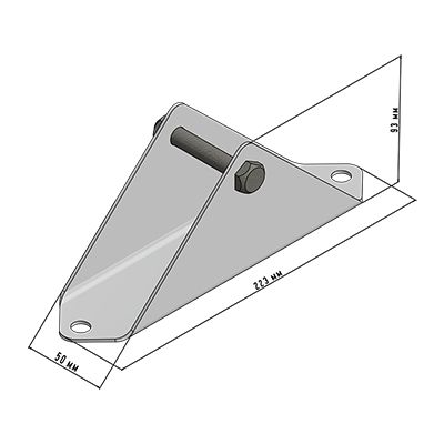 Пятка для мачт малая REXANT - Фото 2