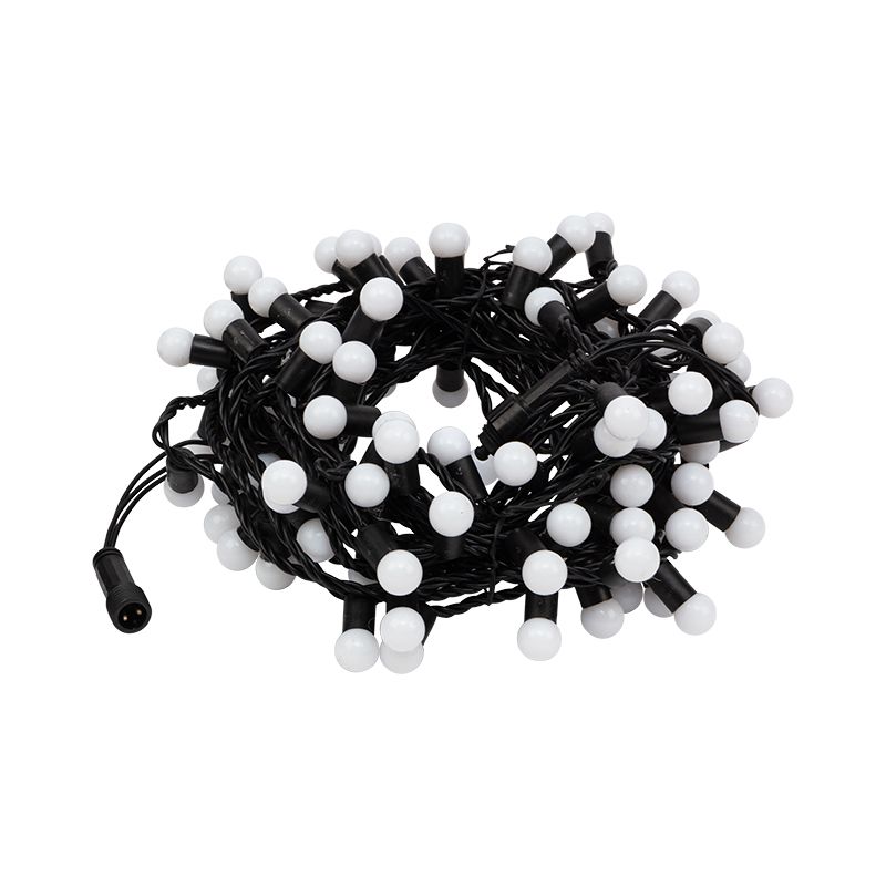 Гирлянда светодиодная Мультишарики Ø17,5мм 10м 100 LED RGB черный ПВХ IP65 медленная смена цвета 230В нужен блок 303-500 NEON-NIGHT - Фото 4