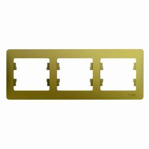 Рамка 3-м Glossa горизонт. фисташк. SE GSL001003 454515