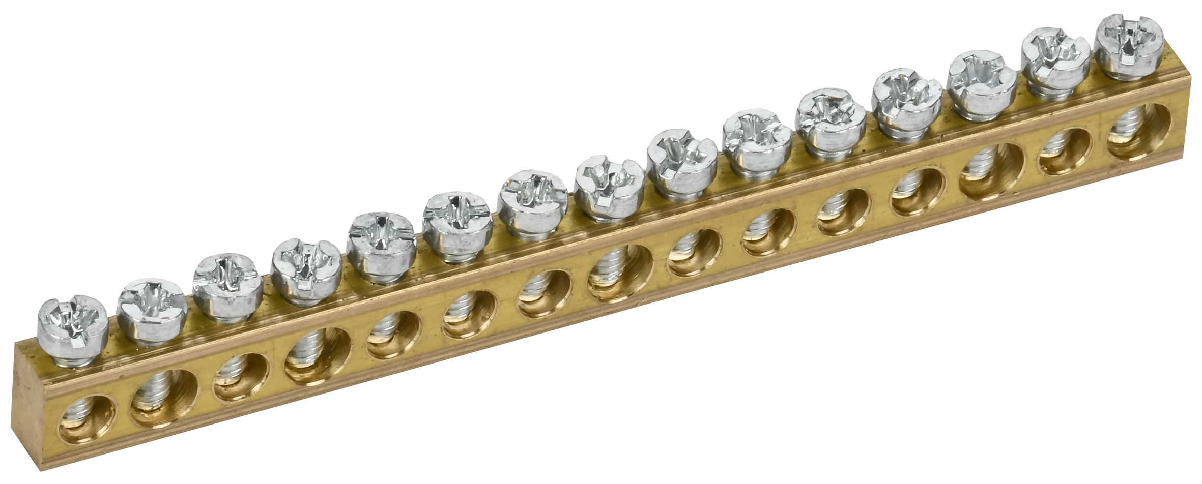 TEKFOR Шина нулевая сечение 6х9 15 отверстий IEK TF-KP00D-SN-15