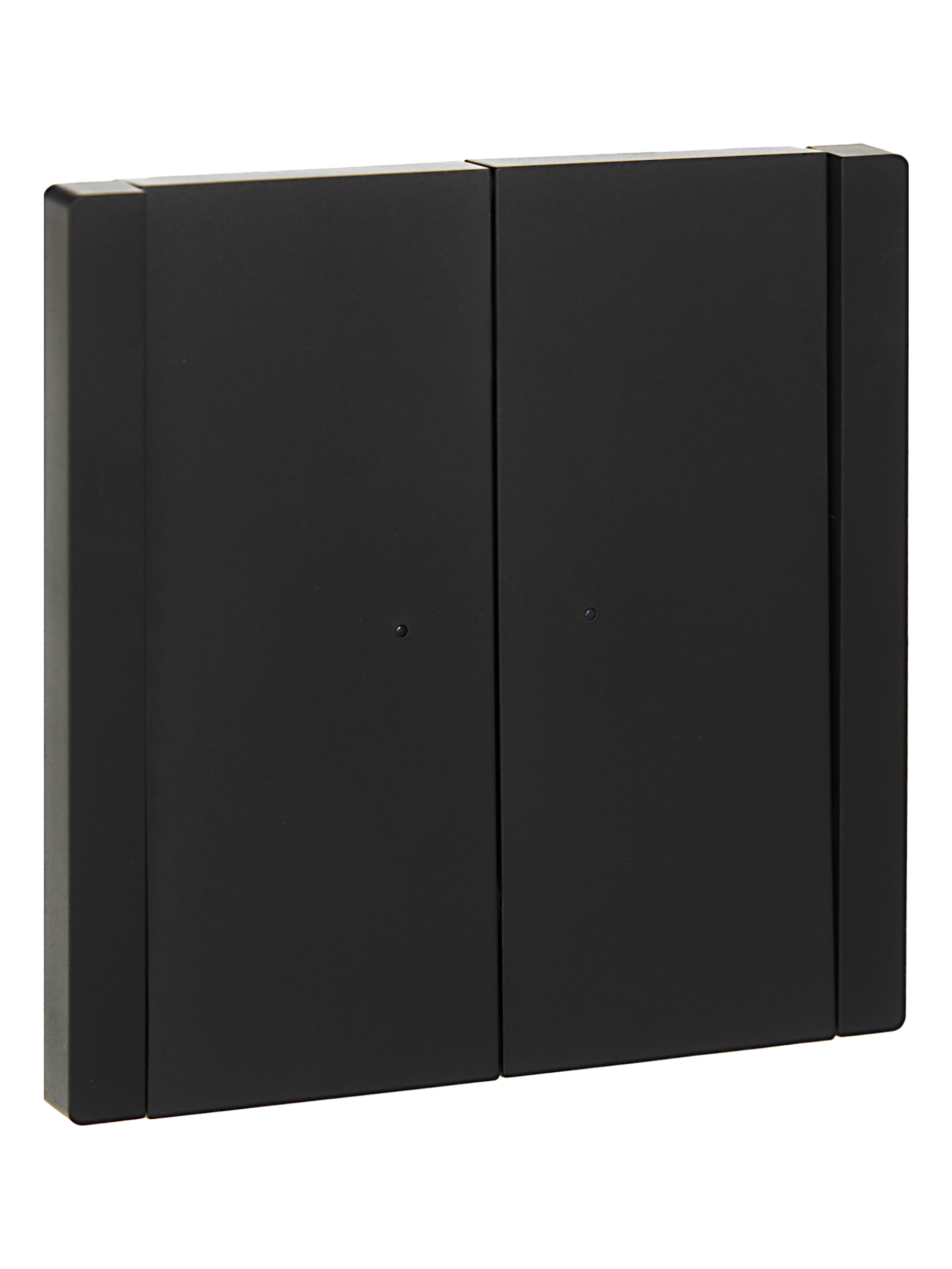 FORTE&PIANO Выключатель 2-клавишный с индикацией 10А FP106 черный IEK FP-V20-1-10-1-K02