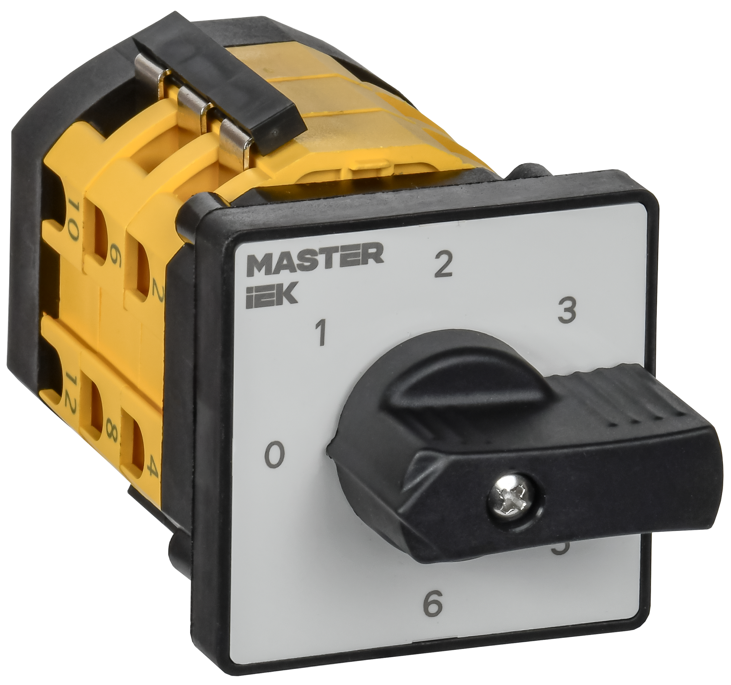 Переключатель кулачковый стандартная рукоятка 10А схема 111 IEK MI-CS10-010-111