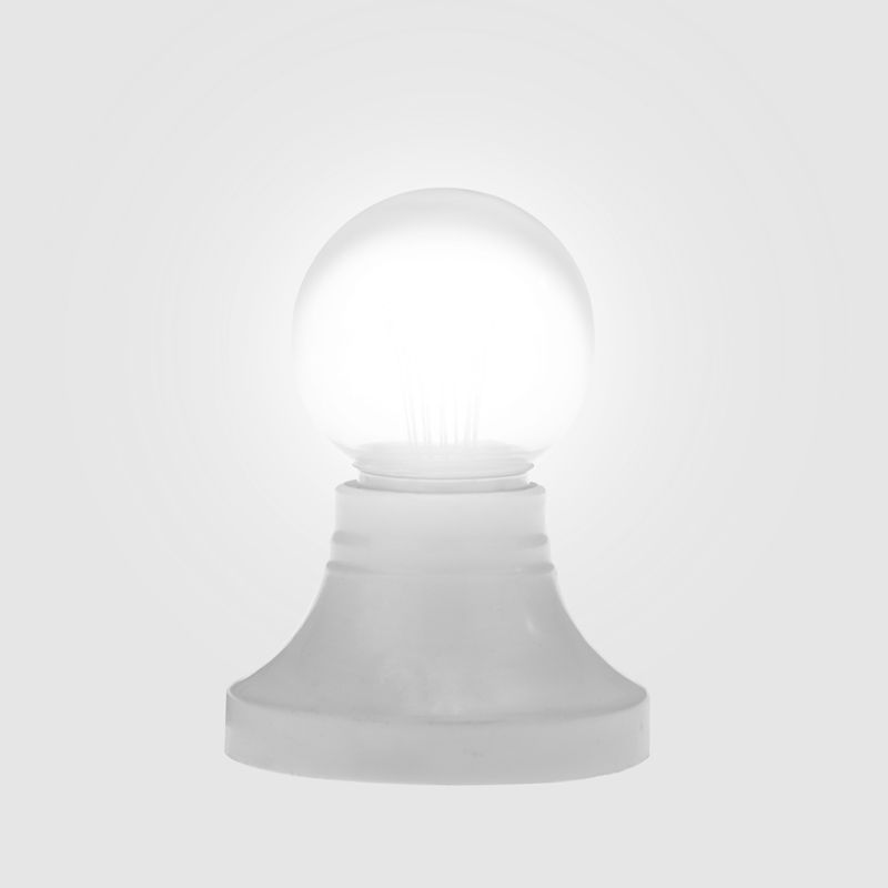 Ретро-лампа светодиодная, диаметр 45мм, E27, 6 LED, 2Вт, БЕЛЫЙ, прозрачная колба, 230В NEON-NIGHT - Фото 3
