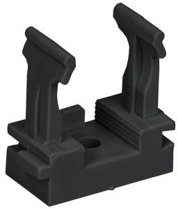 ELASTA Держатель с защелкой для гофрированных труб под монтажный пистолет CFM20 черный IEK ET-TA10D-CFM-020-K02-100