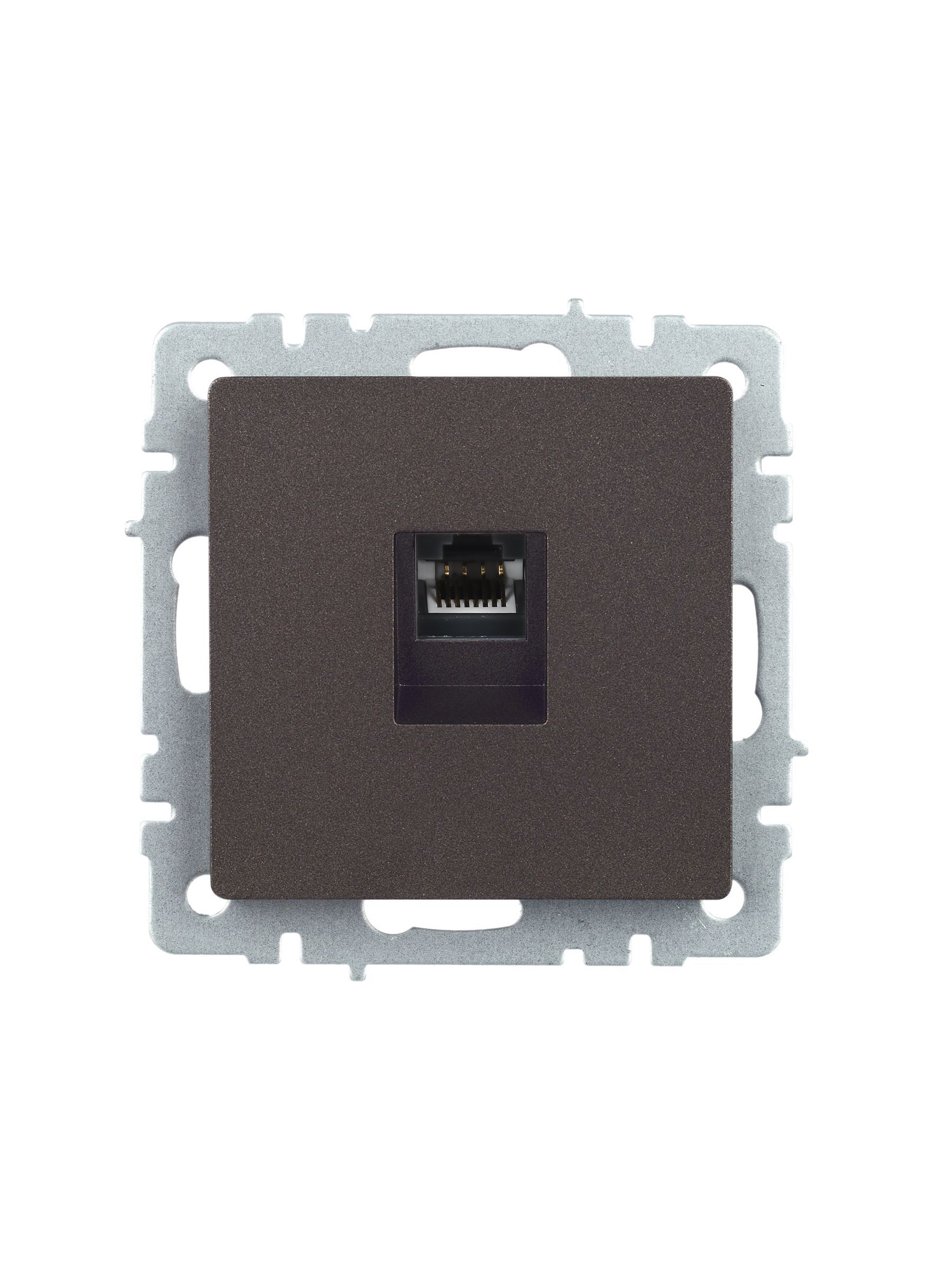 BRITE Розетка компьютерная RJ45 кат.5E РК10-БрТБ темная бронза IEK - Фото 7